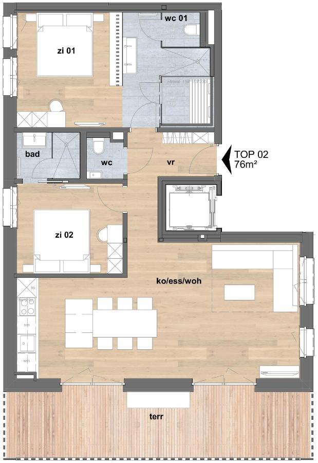 Apartmenthaus A24 シュルンス エクステリア 写真